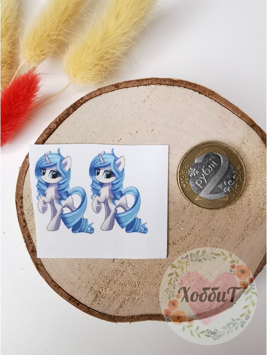 Термонаклейки цветные для бантиков №94, 1 пара